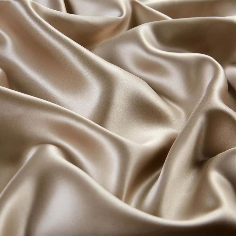 ANYHOUZ Pillowcase 50x90cm Coffee Pure Real Silk For Comfortable And Relaxing Home Bed
