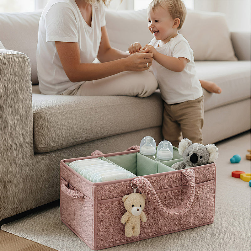 Anysort Mommy Diaper Bag Rectangular Plain Basket Storage Stackers And Caddies Storage Organizer
