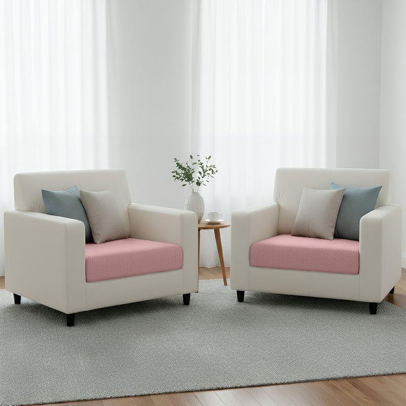 Anyhouz Sofa Cover Old Rose Polyester Thick Stretchable Cushion For Living Room 1Pc Back Cushion