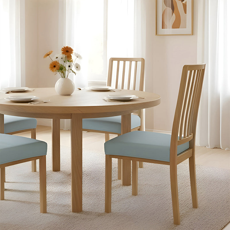 Anyseat Plain Lake Blue Stretch Chair Cover – Washable, Removable Dining & Kitchen Seat Protector