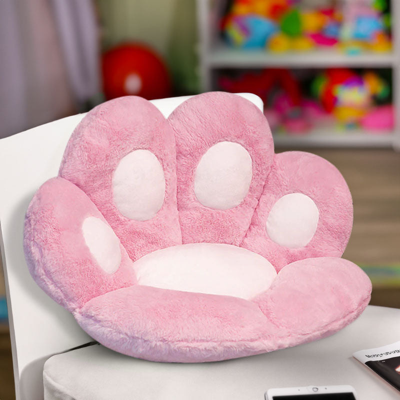 Anyseat Seat Cushion 80cm Pink Paw Shape Warm Lazy Sofa Decorative Pillow Backseat Plush Mat Home Decor