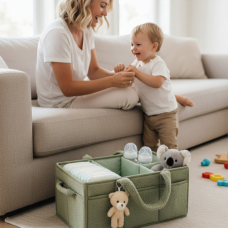 Anysort Mommy Diaper Bag Rectangular Plain Basket Storage Stackers And Caddies Storage Organizer