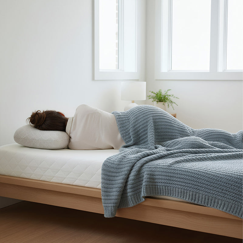 ANYHOUZ Orthopedic Pillows Beige for Neck Pain Relieve Comfortable and Breathable for Cervical Health Care 70*40*14cm