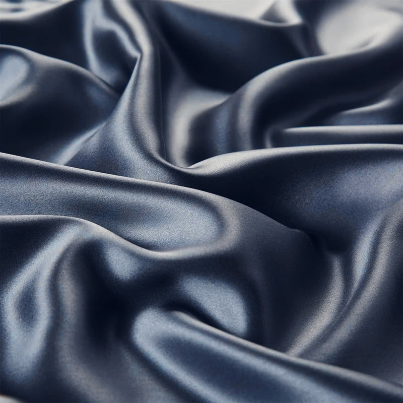 ANYHOUZ Blue Pure Silk Pillowcase 50x75cm Soft Smooth Luxury Bedding