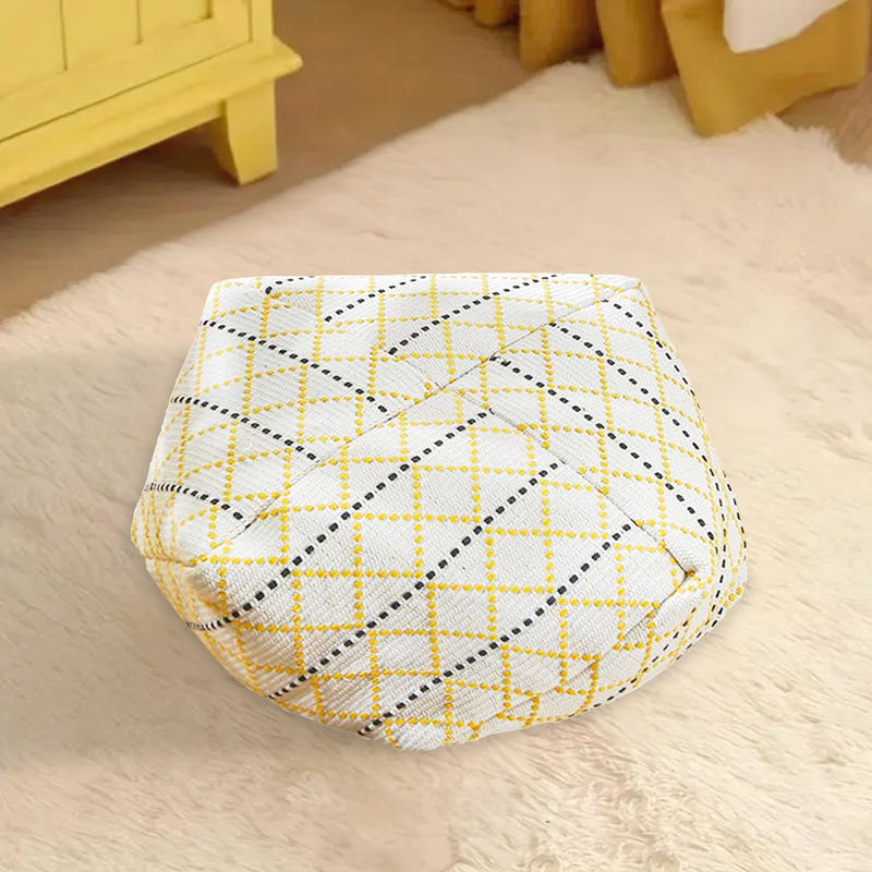 Anyhouz 2PC 53cm Polyester Cotton Blend Pillow EPP Particle Insert for Comfort and Support Home Decor