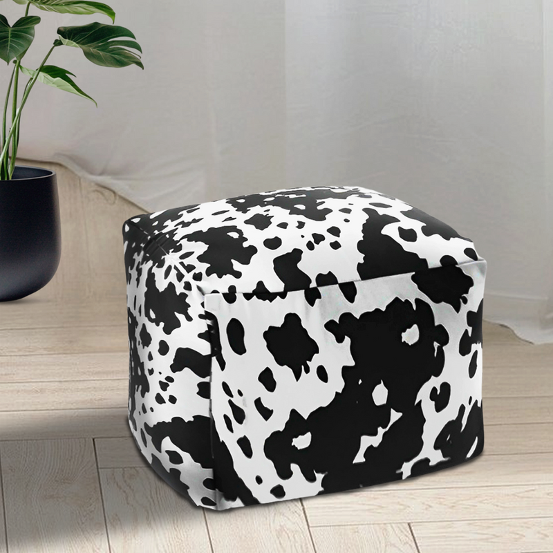 Anypillow 2PC 55x35cm Squared Soft Pouffe Seat Cushion Elegant Home Accent Decor Stylish Footstool