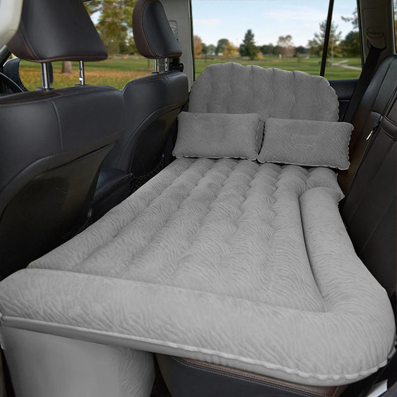 Anypack Grey Inflatable Car Boot Mattress Portable Camping Air Bed Travel Sleeping Essentials