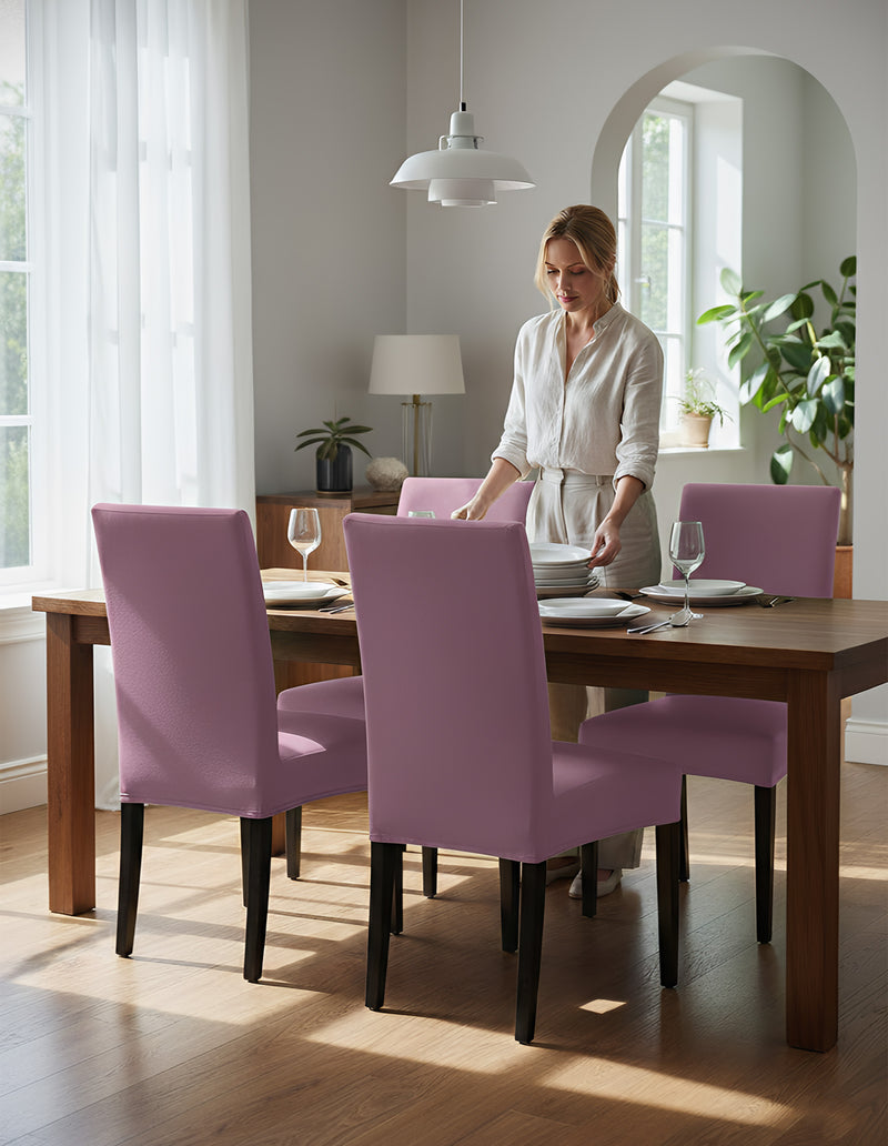 Anyseat Chair Cover Bright Red with Anti-Dirt and Waterproof Elastic Material for Dining Room Kitchen Wedding Hotel Banquet Restaurant