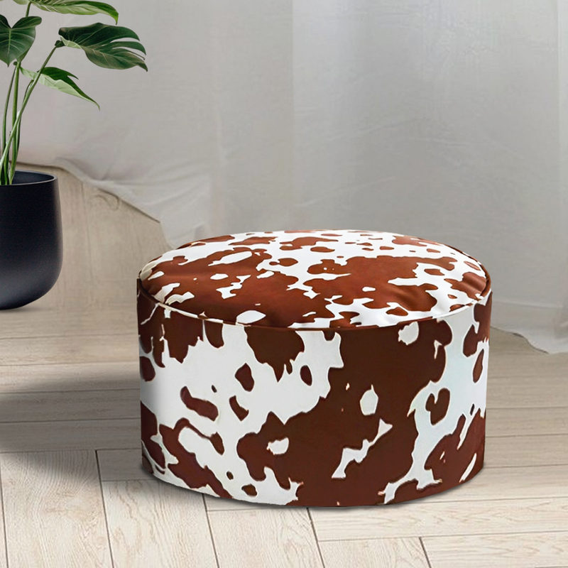 Anypillow 2PC 48x35cm Round Soft Pouffe Seat Cushion Elegant Home Accent Decor Stylish Footstool