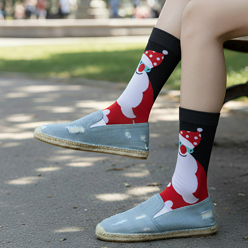 Anyfootwear 3 Pairs Women’s Cartoon Holiday Cotton Socks Funny Gift Party