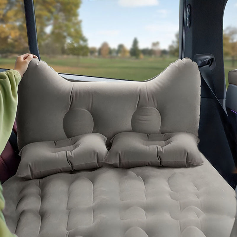 Anypack Grey Honeycomb Inflatable Car Mattress Portable Camping Air Bed Travel Sleeping Kit Essentials