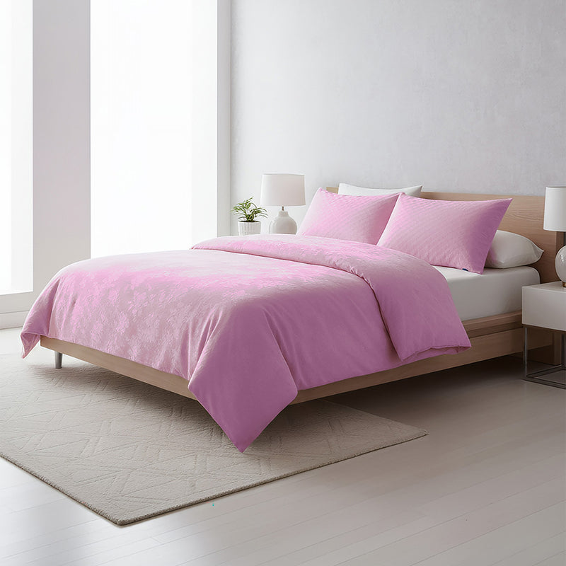 ANYHOUZ Duvet Cover Purple Ultra Soft Cotton Quilt Bed Comforter 1500G