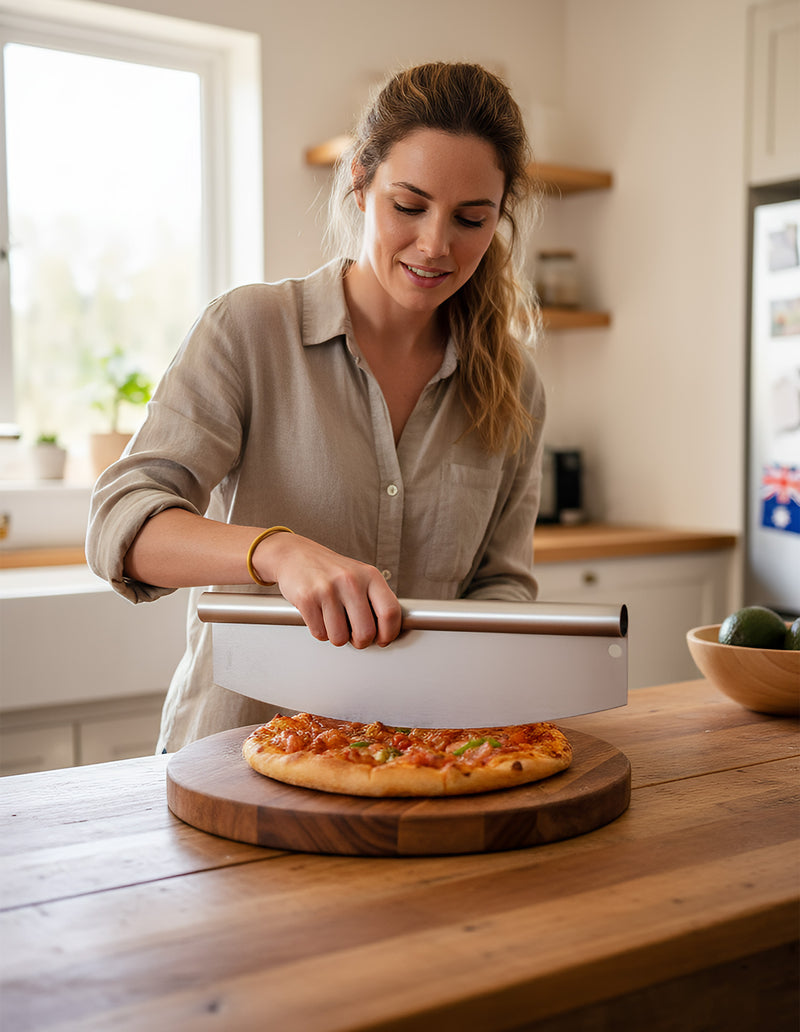 Anygleam 35*11 inch Pizza Cutter Stainless Steel Sharp Pizza tools With Protective Cover
