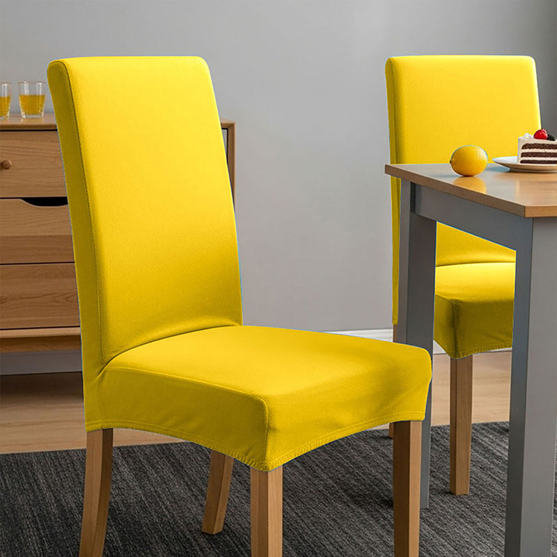 Anyseat Turmeric Velvet Dining Chair Cover – Plush Stretchable Slipcover for Kitchen & Dining Room Chairs