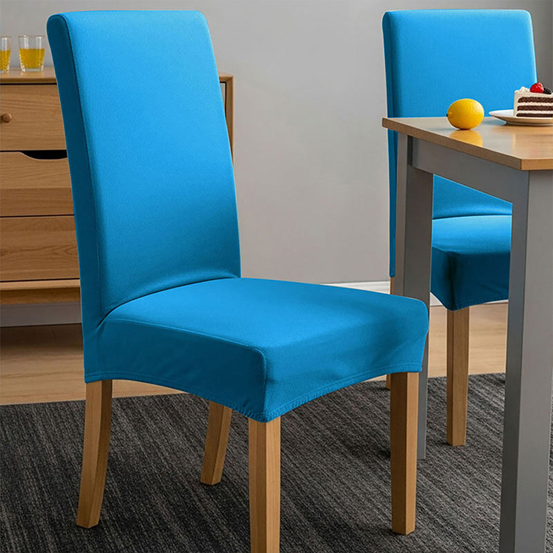 Anyseat Blue Velvet Dining Chair Cover – Plush Stretchable Slipcover for Kitchen & Dining Room Chairs