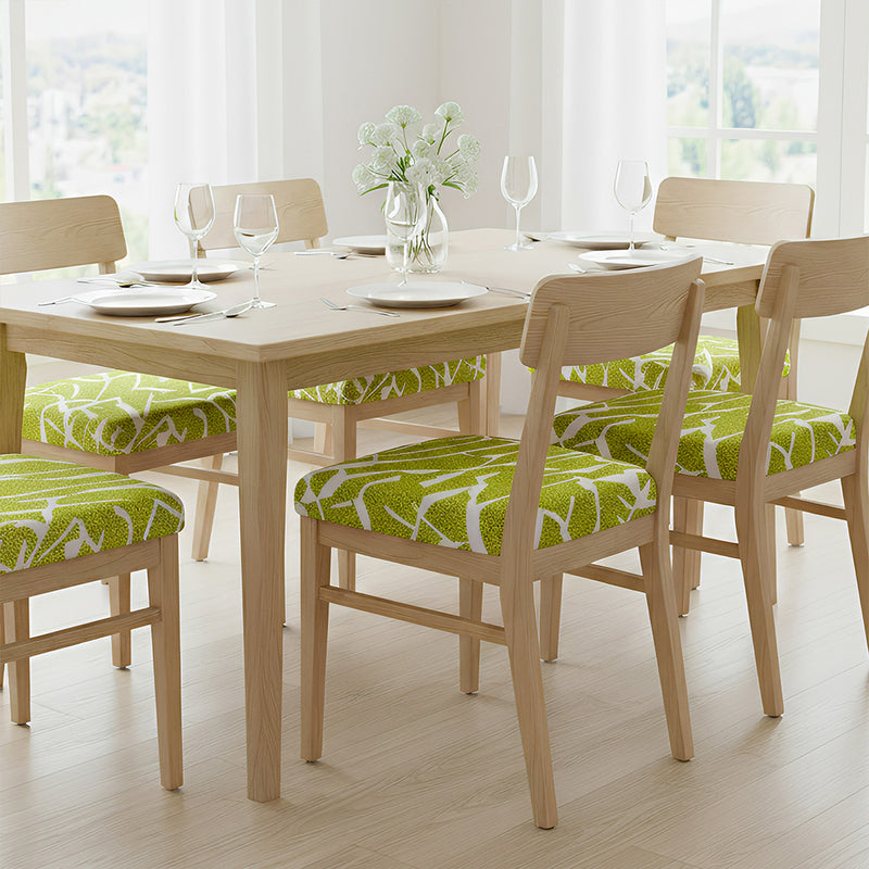 Anyseat  Chair Cover Gold and White Crack Linear Design Stretch Seat Cover for Home Dinning Kitchen Washable Removable