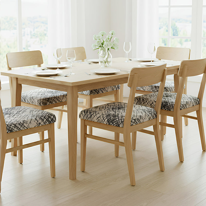 Anyseat White with Black Sketch Lines Print Chair Cover – Stretch Washable Removable Seat Cover for Dining & Kitchen
