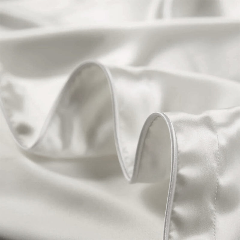 Anypillow Pillowcase 50x75cm White Pure Real Silk For Comfortable And Relaxing Home Bed