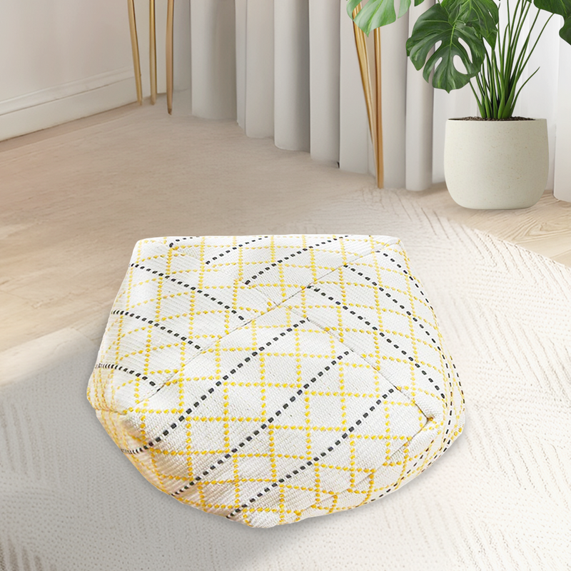 Anyhouz 2PC 53cm Polyester Cotton Blend Pillow EPP Particle Insert for Comfort and Support Home Decor