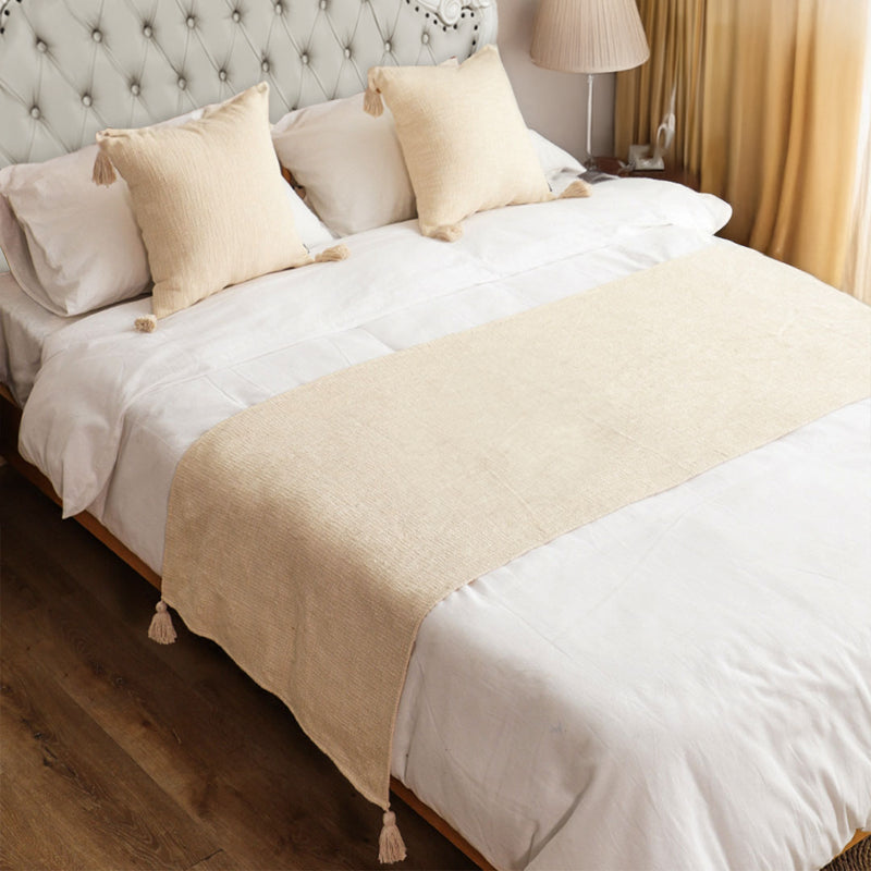 1.5m Bed Vintage Scarf Runner Bedding Tail Pad Flag For Home Hotel 3Pcs Set