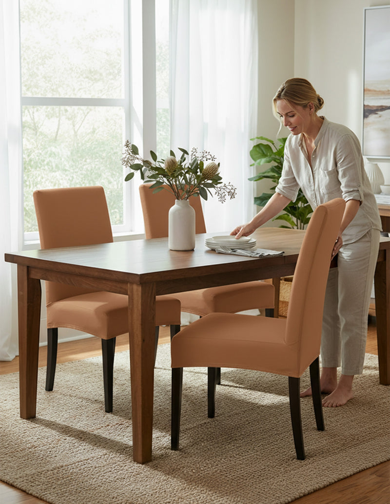 Anyseat Camel Chair Cover – Waterproof Elastic Slipcover with Anti‑Dirt Protection for Dining Room, Kitchen, Wedding, Hotel, Banquet & Restaurant