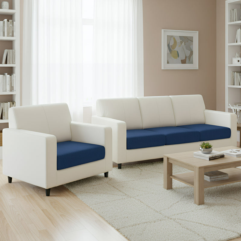 Anyhouz Sofa Cover – Navy Polyester, Thick Stretchable, 1Pc Living Room Chair