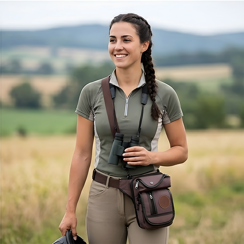 Horse Riding Red Waist Bag – Equestrian Crossbody Pouch