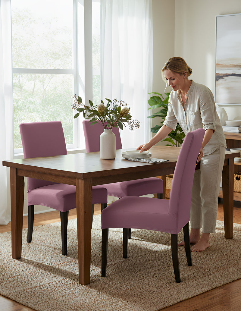 Anyseat Chair Cover Bright Red with Anti-Dirt and Waterproof Elastic Material for Dining Room Kitchen Wedding Hotel Banquet Restaurant