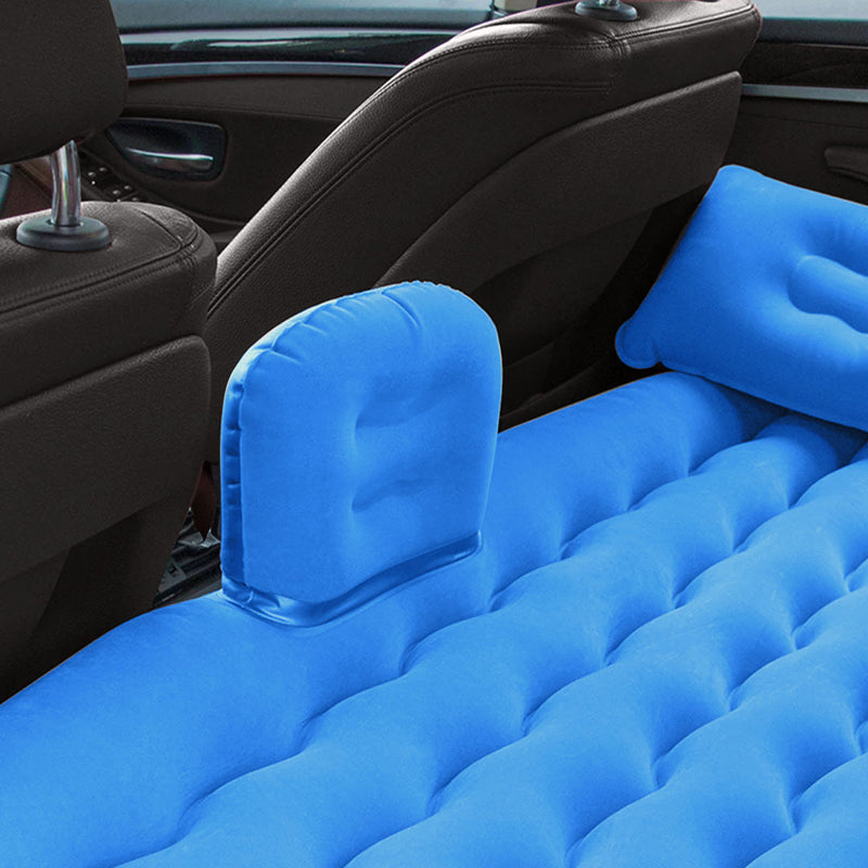 Anypack Blue Ripple Inflatable Car Mattress Portable Camping Air Bed Travel Sleeping Kit Essentials