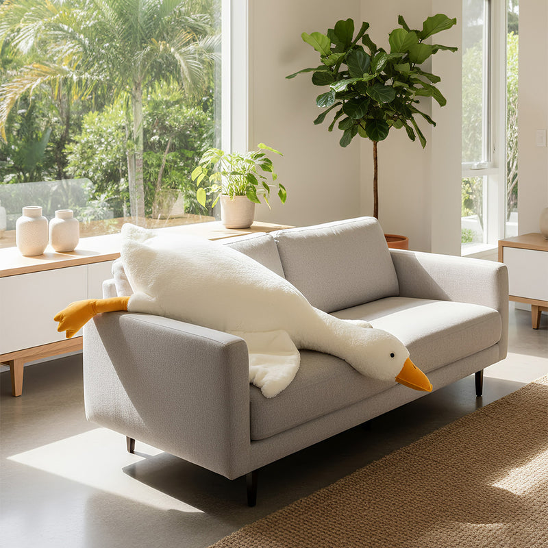 Anypillow Side Sleep Body Pillow Cute Huge White Goose Stuffed Animal Sleeping Pillow 160CM