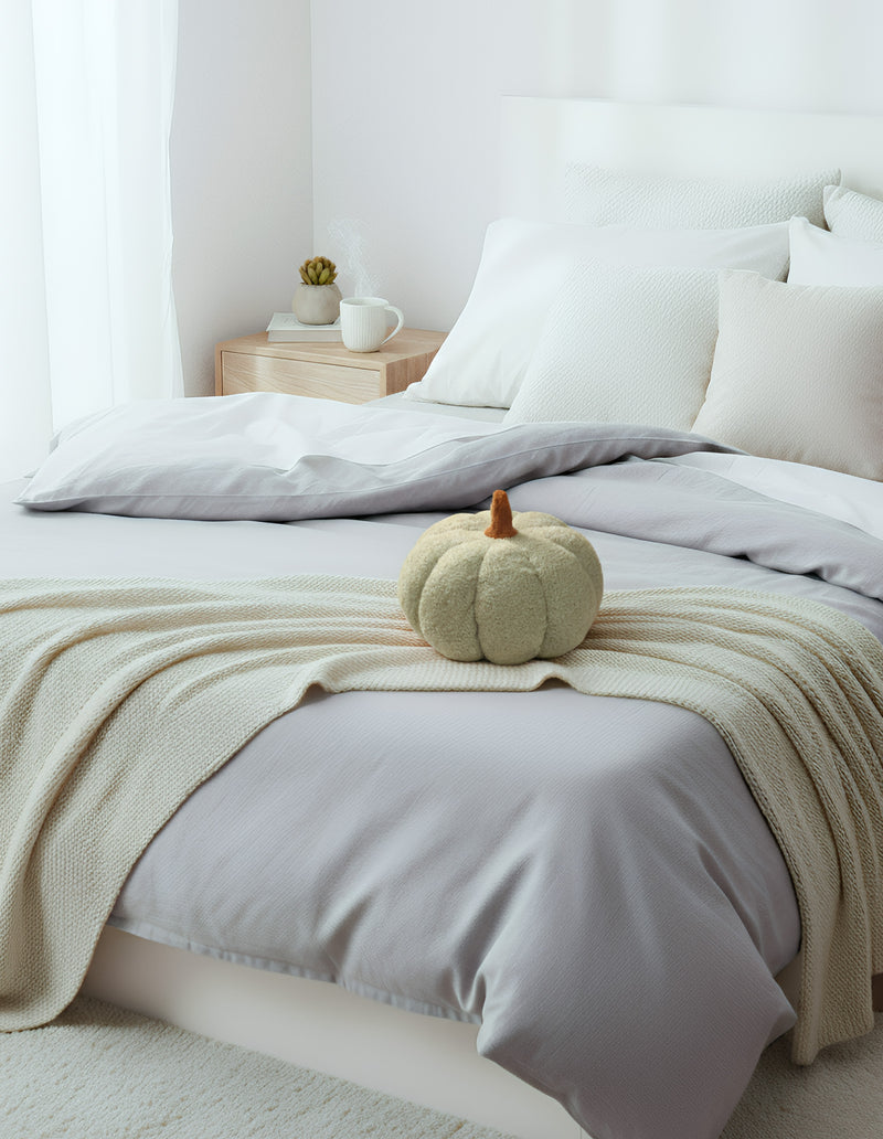 Anypillow Throw Pillows Light Green Lamb Fleece Pumpkin Plush Toys for Home Decor Throw Pillow Living Room Bedroom 28cm