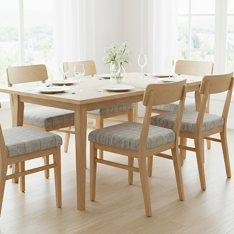 Anyseat Light Grey Corn Kennel Pattern Print Chair Cover – Stretch Washable Removable Seat Cover for Dining & Kitchen
