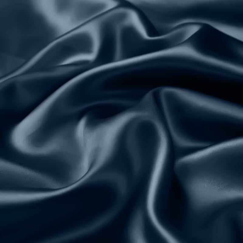 Anypillow Mulberry Silk Pillowcase Set 50x90cm – Blue with Eye Mask, Soft & Comfortable Silk Bedding