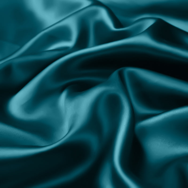 ANYHOUZ Pillowcase 51x66cm Teal Natural Mulberry Silk For Comfortable And Relaxing Home Bed