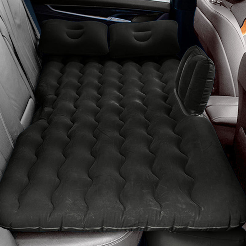 Anypack Black Ripple Inflatable Car Mattress Portable Camping Air Bed Travel Sleeping Kit Essentials