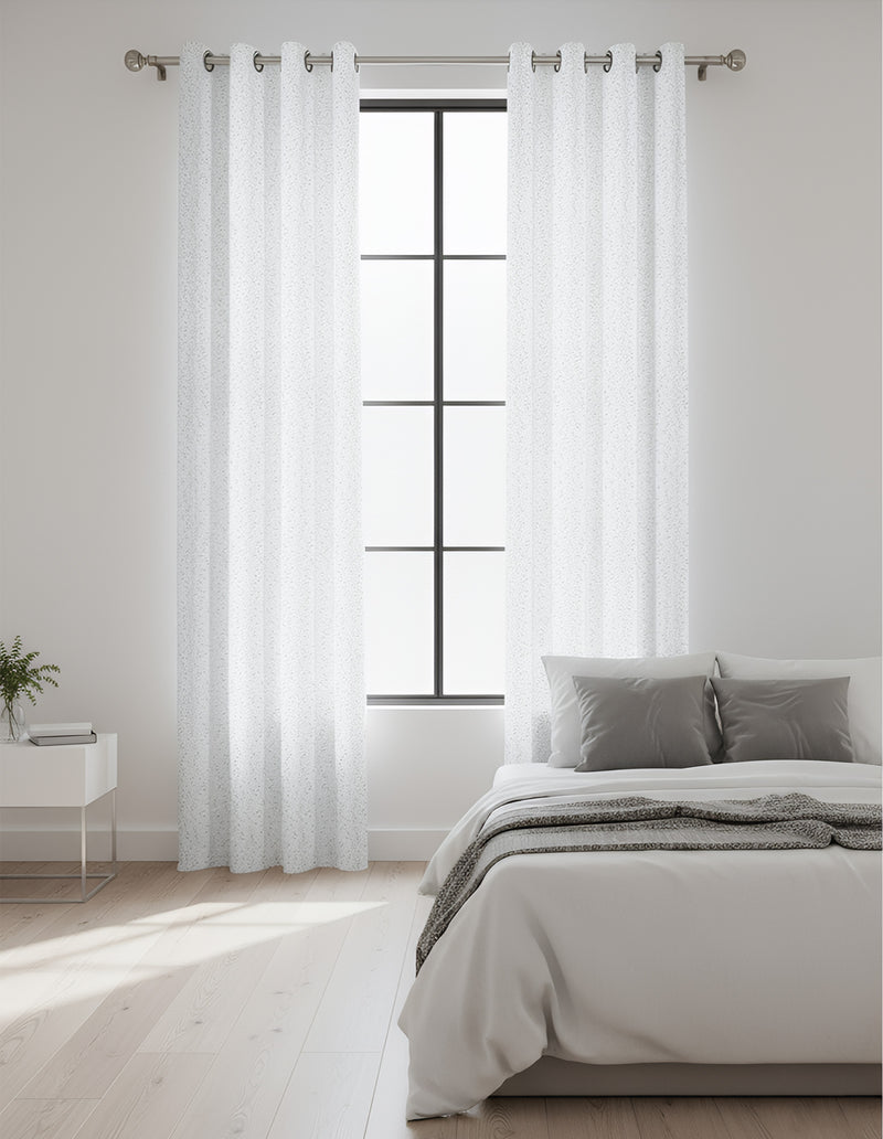 Anydrape White Luxury Retro Curtains – Modern Textured Drapes for Living Room, Bedroom & Dining Decor