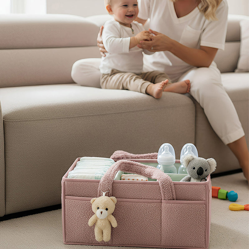 Anysort Mommy Diaper Bag Rectangular Plain Basket Storage Stackers And Caddies Storage Organizer