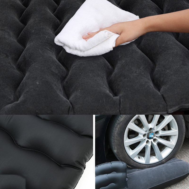 Anypack 2X Black Ripple Inflatable Car Mattress Portable Camping Air Bed Travel Sleeping Kit Essentials