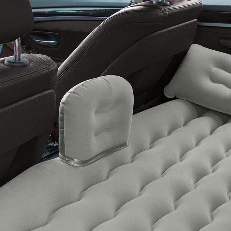 Anypack 2X  Grey Ripple Inflatable Car Mattress Portable Camping Air Bed Travel Sleeping Kit Essentials
