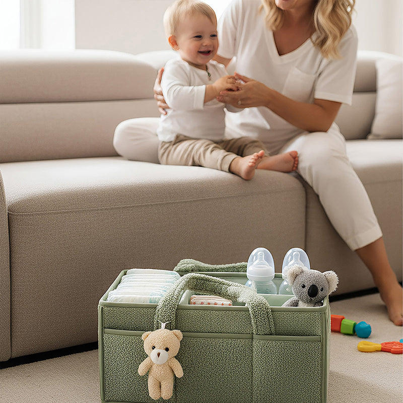 Anysort Mommy Diaper Bag Rectangular Plain Basket Storage Stackers And Caddies Storage Organizer