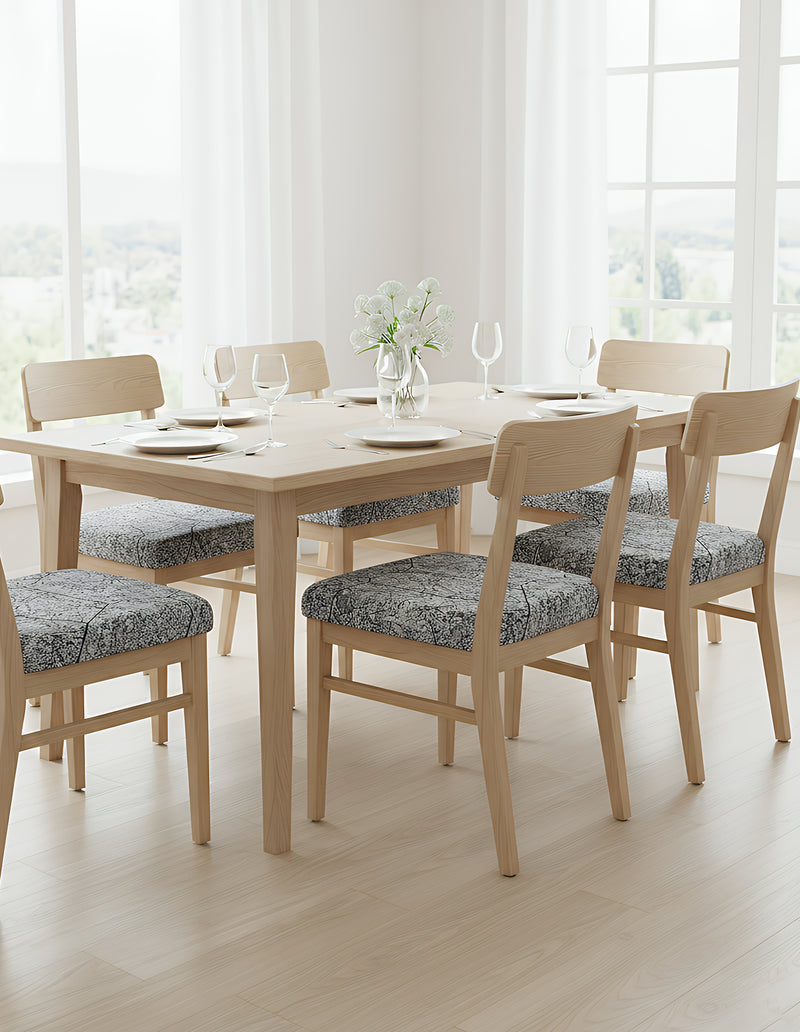Anyseat Dark Gray Crack Stone Print Chair Cover – Stretch Washable Removable Seat Cover for Dining & Kitchen