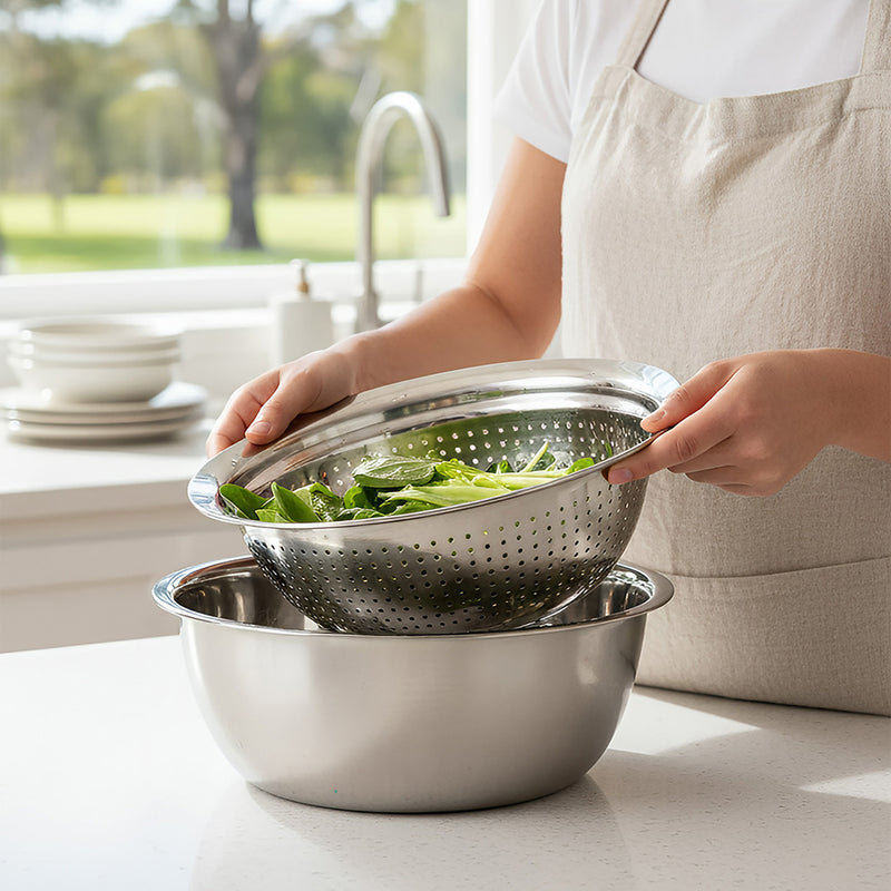 Anygleam Silver Stainless Steel Food Slicer – Multi-Function Kitchen Tool for Effortless Fruit & Vegetable Prep