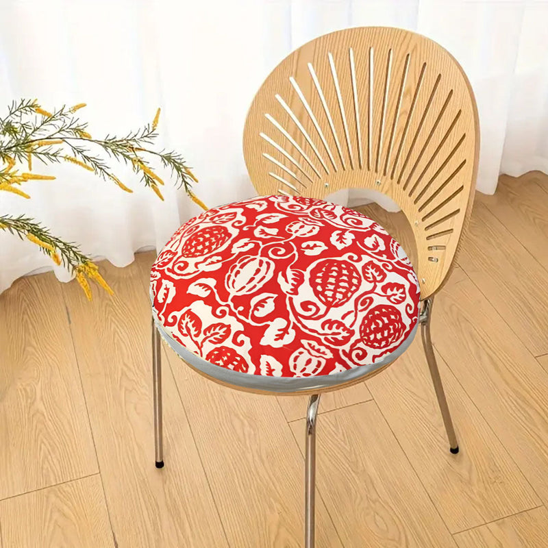 Anyhouz 2PC 45cm Red Premium Polyester Cotton Cushion with EPP Particle Insert for Enhanced Comfort