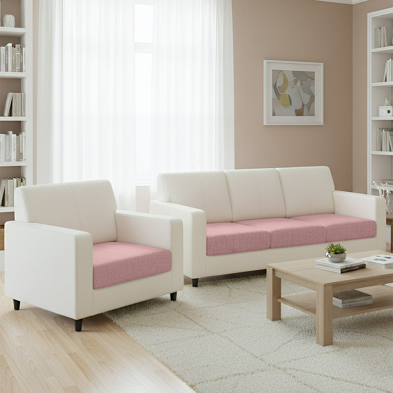 Anyhouz Sofa Cover Old Rose Polyester Thick Stretchable Cushion For Living Room 1Pc Back Cushion