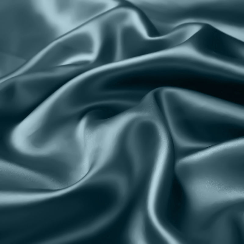 ANYHOUZ Pillowcase 50x75cm Blue Gray Set with Eye Mask Natural Mulberry Silk for Comfortable and Relaxing Home Bed