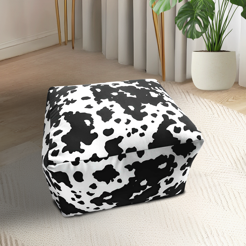 Anypillow 2PC 55x35cm Squared Soft Pouffe Seat Cushion Elegant Home Accent Decor Stylish Footstool