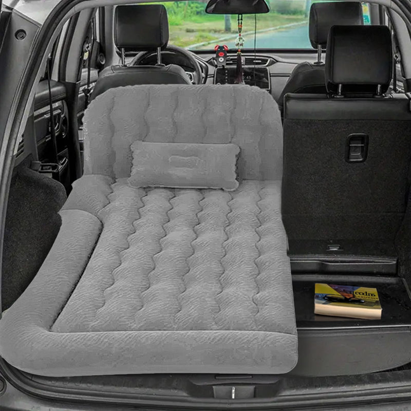 Anypack Grey Inflatable Car Boot Mattress Portable Camping Air Bed Travel Sleeping Essentials