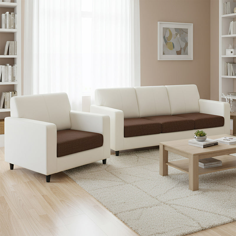 Anyhouz Sofa Cover – Coffee Polyester, Thick Stretchable, 1Pc Living Room Chair