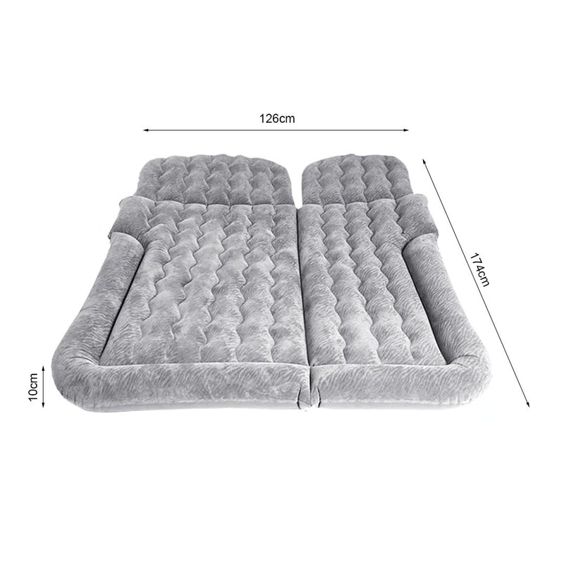 Anypack Grey Inflatable Car Boot Mattress Portable Camping Air Bed Travel Sleeping Essentials