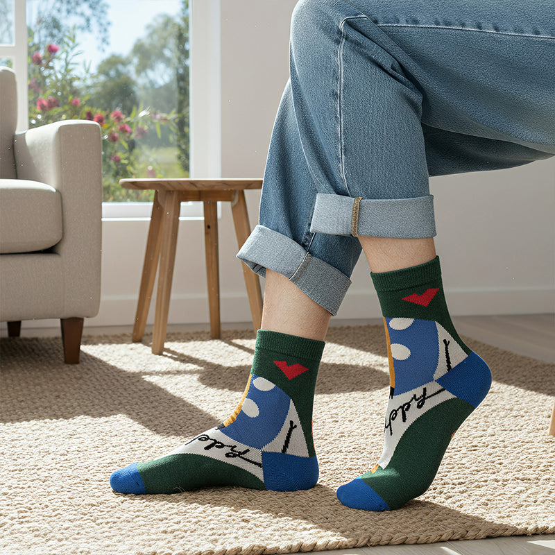 Anyfootwear 3 Pairs Women’s Symbolic Holiday Cotton Socks Funny Gift Party